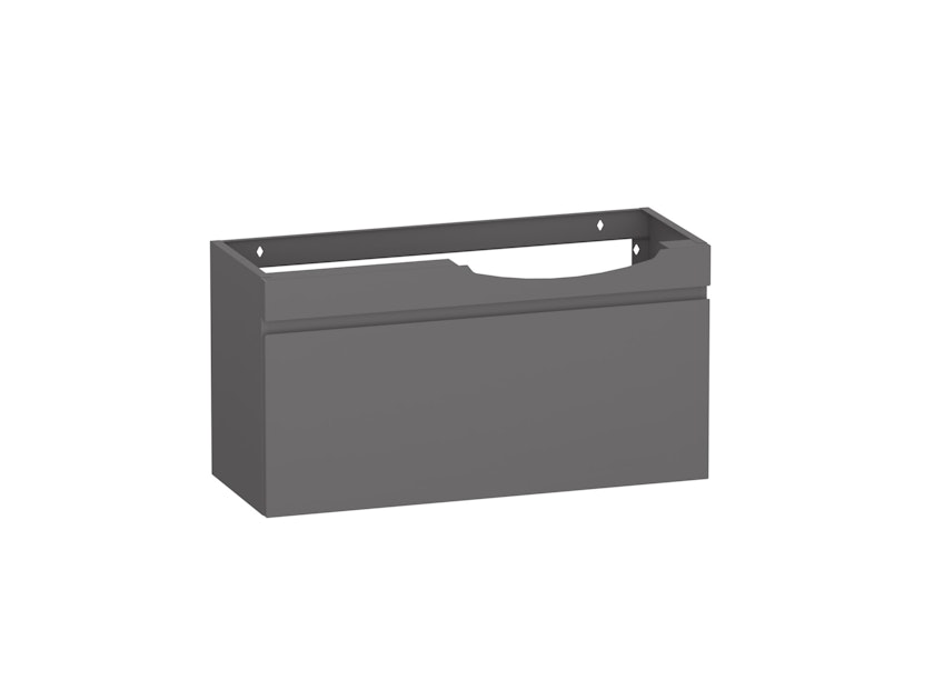 POLARIA LAVAL 900 RIGHT GREY WASH BASIN Bathroom Furniture